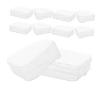 TOPPERFUN 10 pièces Boîte de Rangement pour Éponge de Maquillage Étui Transparent pour Cosmétique Pratique et Compact pour Voyage