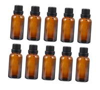 TOPPERFUN 10 pièces Flacons Verre avec Bouchon à Gros Tête et Bouchon Compteur pour Huiles Essentielles et Parfum Petits Flacons Cosmétiques Rechargeables et Étanches pour DIY