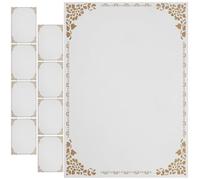 TOPPERFUN 10 pièces Papier Certificat Blanc pour Diplômes Papier Honorifique à Écrire Main pour de Remise de Diplômes et Reconnaissance Employés