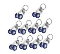 TOPPERFUN 10 Pièces Poulies pour Accessoires De Rideaux Curseur Planeur Rail Ajustable Calme Coureur Remplacement Mur Matériel Fenêtre Transporteur Acier Inoxydable