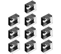 TOPPERFUN 10 pièces Protecteur Bouton Poussoir Carré Couverture Anti-poussière Protection Industrielle Facile à Installer Défense Débris pour Interrupteur Bouton-poussoir