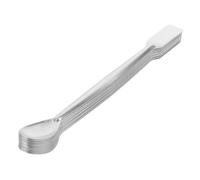 TOPPERFUN 10 Pièces Spatule de Laboratoire en Acier Inoxydable, Spatule de Mesure Double Extrémité, Argenté, pour Échantillonnage, Mélange en Laboratoire et Applications Médicales