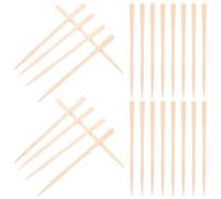 TOPPERFUN 100 Bâtonnets de Cire en Bois pour Épilation du Nez et Sourcils, Applicateurs Plats pour Épilation Précise, Usage Quotidien, 100 Pièces en Bois Naturel