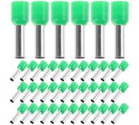 TOPPERFUN 100 Pièces Connecteurs Électriques à Sertir en Cuivre Étanches pour Câbles Électriques Cosses Isolées Vertes Grosse Capacité Usage pour Circuits Domestiques