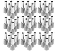 TOPPERFUN 100 Pièces Cosses Électriques Tubulaires à Sertir Étanches pour Connecteurs de Fil Cuivre Usage Automobile et Circuits Domestiques Installation sans Soudure Facile