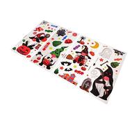 TOPPERFUN 100 Pièces Sachets de Halloween Pochettes Transparentes Opp avec Liens pour Emballer et Biscuits Lors de Halloween