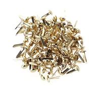 TOPPERFUN 100pièces Mini Brads Ronds Colorés Pastel Dorés Attaches Durables pour Scrapbooking DIY Travaux Manuels Et Fixation Photos