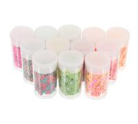 TOPPERFUN 12 Boîtes de Tranches de Fruits en Argile Polymère pour Nail Art Décorations pour Ongles DIY Artisanat Accessoires de Manucure et Filles
