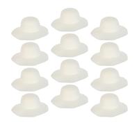TOPPERFUN 12 Pièces Chapeau de Paille Non Peint à Large Bord en PP, Chapeaux Soi-même pour Garçon et Filles et Hommes, Protection UV pour Fête d'anniversaire ou Jardin