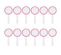 TOPPERFUN 12 Pièces Tableau de Score Rouge, Portable, Écriture Face | Mini Tableau Blanc pour Juges, Surface Vierge Effaçable, Matériau Écume Anti-usure, Usage DIY