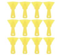 TOPPERFUN 12pcs Grattoirs D'angles pour Cloisons Sèches en Plastique Jaune, Truelles D'angle Intérieur Épaissies, Outil Réutilisable pour Arrondisseur Angle et Enduit