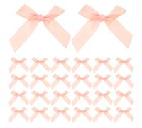 TOPPERFUN 150 Nœuds en Ruban Faits Main en Chinlon 15 CM Rose Clair pour Décoration Présent Mini Nœuds Prêts à L’Emploi pour Sachets de Bonbons Emballages Gourmands et Fêtes