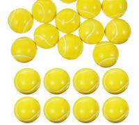 TOPPERFUN 16 Balles De Tennis en Mousse Souple Mini Balles De Tennis De 2 Pouces Balles en Éponge À Rebond Élevé Petites Balles en Mousse Souple Balles À Presser pour De Fête