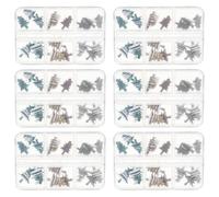 TOPPERFUN 18pièces Décorations Ongles Sapin de Noël Embellissements Résine Argentée Accessoires Manucure Fêtes Hiver Stickers Ongles Noël Boîtes Boîte