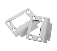TOPPERFUN 1ensemble Plaque De Gâche Inoxydable pour Serrures De Porte Vis Amélioration Sécurité des Verrous pour Portes Intérieures
