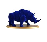 TOPPERFUN 1pièce Ornement De Rhinocéros Résine Décoration Créative Pour Bureau Maison Et Jardin Statue De Paysage Pour Adultes