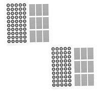 TOPPERFUN 2 Ensembles Marqueurs Réfléchissants Points De Positionnement du Scanner 3D Point De Repère Réfléchissant Film Anti Regard Film Réfléchissant Marqueur De Scanner 3D 10 Feuilles*2