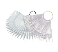 TOPPERFUN 2 ensembles Plateau de pour Ongles de Cartes de Pratique Transparent et Naturel Accessoires Manucure pour Salons et Écoles de Nail Art Outils de pour Vernis à Ongles