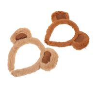 TOPPERFUN 2 Pcs Oreilles D'ours Réalistes Bandeaux Mignons en Peluche pour Fêtes Cosplay et Déguisements D'animaux
