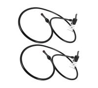TOPPERFUN 2 pièces Adaptateur Tuyau Pompe Air Double Tête pour Valve Presta Rallonge Flexible Gonflage Rapide pour Pneus et Équipements Polyvalents