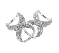 TOPPERFUN 2 pièces Anneaux pour Foulard Lot de Accessoires Multifonctions pour Écharpe et Cardigan Anneaux Antidérapants Légers et Élégants pour Femme Clips de Mode Polyvalents pour