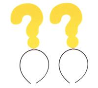 TOPPERFUN 2 Pièces Bandeau Question Mark Accessoire Humoristique pour Fête Costume Noël et Cosplay