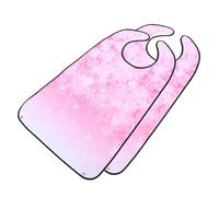 TOPPERFUN 2 pièces Bavoirs Imperméables pour Adultes Seniors Lot de Protection Vêtements pour Femmes et Hommes Bibs Repas Lavables Confortable et Flexible Polyester pour Manger sans Taches