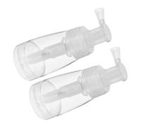 TOPPERFUN 2 pièces Bouteille Pulvérisation Transparente pour Poudre Coiffure Réutilisable Flacon Spray Professionnel pour Salon Barbier