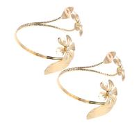 TOPPERFUN 2 pièces Bracelets avec Design Floral et Détails pour Femmes Manchettes Réglables et Décorations de Poignet Multifonctionnelles et Accessoires de Rideaux