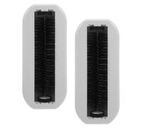 TOPPERFUN 2 Pièces Brosse à Miettes de Table, Balai à Main en Abs Blanc, Portable, Réutilisable, pour Enlever Poils et Peluches Vêtements et Canapés, Voyage et Bureau