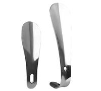 TOPPERFUN 2 pièces Corne de Chaussures Acier Inoxydable Longue avec Poignée Ergonomique Accessoire Pratique pour Enfiler des Chaussures