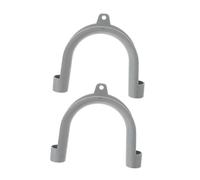TOPPERFUN 2 Pièces Crochet de la machine à laver tu parenthèse rallonge de tuyau de vidange de lave-linge crochet de vidange crochet pour machine à laver crochet de lavabo Plastique Gris