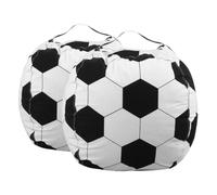 TOPPERFUN 2 Pièces De Rangement pour Jouets en Forme De Peluche Couverture Pouf Housse pour Organisateur De Jouets De Rangement pour Siège Rembourré Toile