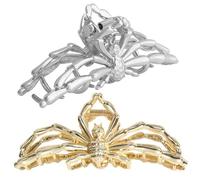 TOPPERFUN 2 Pièces Griffe à Cheveux Ergonomique en Alliage Résistant la Rouille, Pince à Griffes Élégante pour Cheveux Épais, pour Prendre Occasions