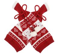 TOPPERFUN 2 Pièces Housse de Bouteille de Vin Décorative de Noël avec Design Élan et Flocon de Accessoire pour et