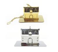 TOPPERFUN 2 pièces Infuseur à Thé Acier Inoxydable Forme de Maison Filtre Passoire Réutilisable pour Thé Vrac Accessoires Créatifs Finition Argentée et Dorée
