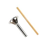 TOPPERFUN 2 Pièces Kit Poussoir Saucisse Inox Tube Remplissage Boudin Accessoire Cuisine pour Viande Hachée Facile à Nettoyer Adapté Maison et Amateurs de Charcuterie Fait Maison