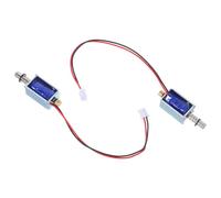 TOPPERFUN 2 pièces Mini Interrupteur Push Pull Solénoïde Compact Actionneur Linéaire avec Ressort Robuste pour Automatisation Industrielle et Espaces Restreints