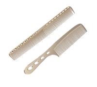 TOPPERFUN 2 pièces Peigne à Cheveux Acier Inoxydable Peignes Coiffure Dorés Lisses Professionnels pour Soin et Coiffage pour Usage Salon et Domicile
