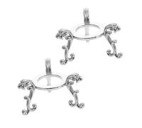TOPPERFUN 2 pièces Support de Boule Cristal Ensemble Base pour Décoration de Table Accessoires Élégants pour Maison et