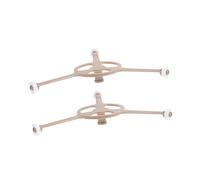 TOPPERFUN 2 pièces Support Plateau Tournant Micro-ondes Anneaux et Tripodes Robustes pour Four Micro-ondes Support Platine Résistant avec Roues pour Chauffage Uniforme et Remplacement