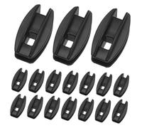 TOPPERFUN 20 Pièces Isolateur de clôture électronique tendeurs de ruban portables Isolateurs de clôture de remplacement tendeurs de fil de clôture bricolage isolateurs d'angle Plastique Noir