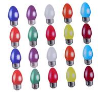 TOPPERFUN 20 Pièces Lot de Aimants Magnétiques Colorés Ampoule de Noël Réfléchissants pour Réfrigérateur et Voiture Décoration Festive Résistante à et Au Vent