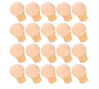 TOPPERFUN 20 Pièces Lot de Éponges de Manucure Réutilisables pour Nail Art Ombré Têtes de Remplacement Rondes et Lavables Accessoires Professionnels pour Stylos Éponge à Ongles