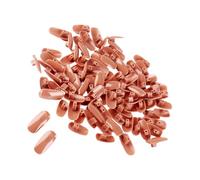 TOPPERFUN 200 Faux Ongles D’Entraînement pour Manucure Pratique Modèles Souples Couleur Café Compatibles Main Artificielle 200 Pièces pour Nail Art et Pose de Décorations