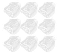 TOPPERFUN 200 Pièces Lot de Filtrants Jetables en Pe Blanc à Mailles Élastiques pour Évier la Cuisine, Filtre à Tamis Pratique Anti-bouchage pour Panier de Vidange