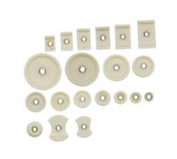 TOPPERFUN 20pièces Outils De Montage pour Montre Presse Boîtier Capping Machine avec Bol Plastique Caoutchouc Et Gabarit Carré pour Réparation Horlogère