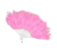 TOPPERFUN 21pièces Éventail à Plumes Rose Accessoire De Pour Et Parfait Pour Cosplay Et Photos