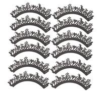 TOPPERFUN 24 Pièces Décorations de Gâteaux Halloween Caissettes Papier à Motif de pour Cupcakes Gâteaux et Pâtisseries