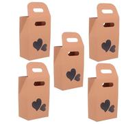 TOPPERFUN 24 Pièces Sacs Cadeaux Kraft avec Fenêtre Transparente Papier Alimentaire Sans Odeur pour Emballage Bonbons Cookies et Cadeaux